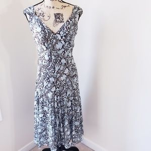 {Jones New York} Silk Floral Dress